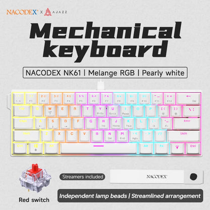 NACODEX NK61 Mechanical Wired Gaming Keyboard RGB