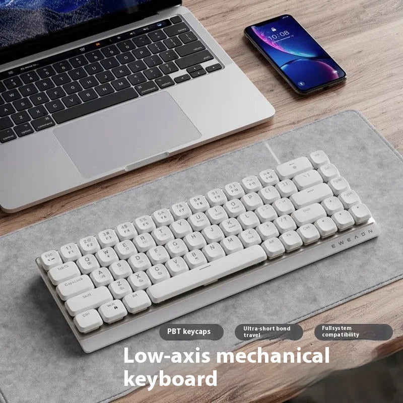 EWEADN Tri-Mode Ergonomic Wireless Gaming Keyboard