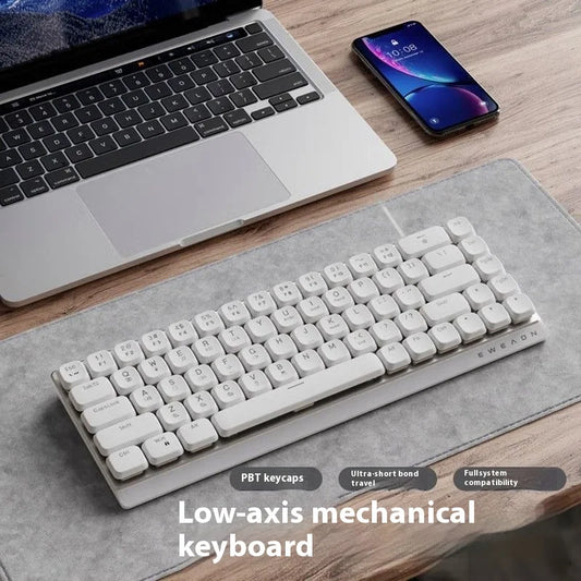 EWEADN Tri-Mode Ergonomic Wireless Gaming Keyboard