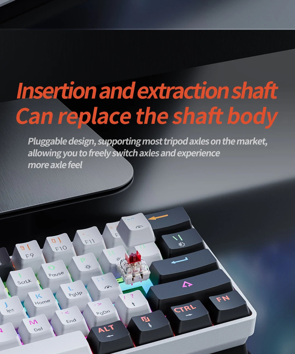 Teclado Mecánico MK61 - 60% Compacto