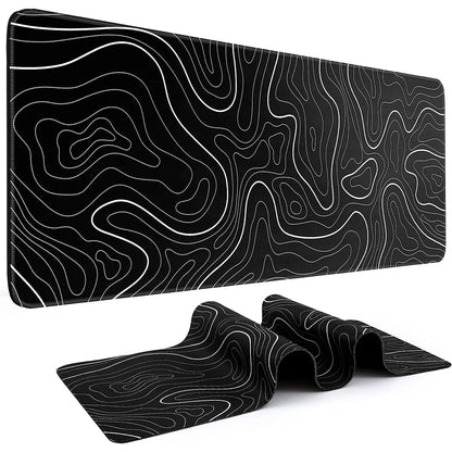 Gaming Mouse Pad Large - Black and White