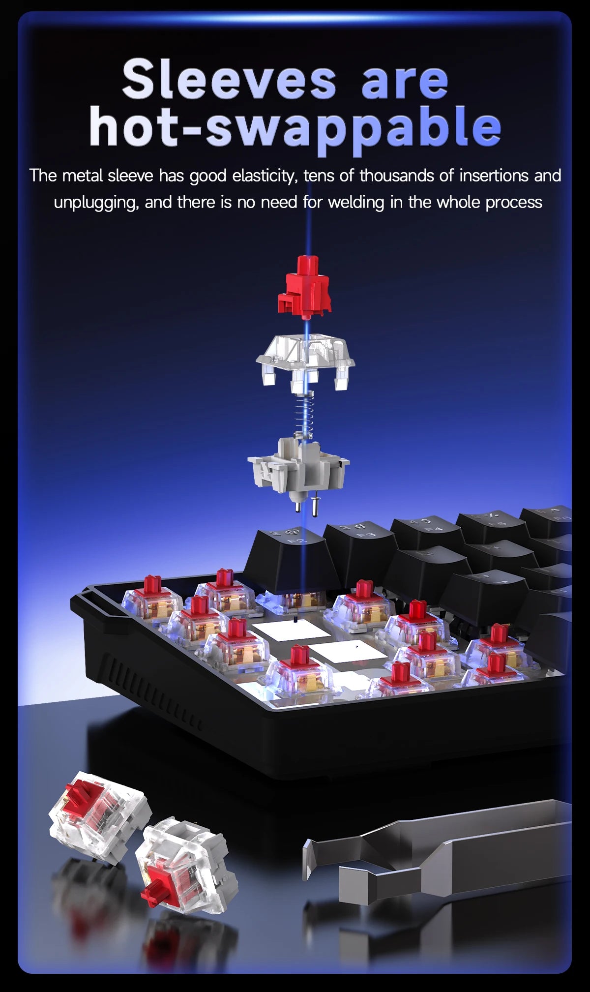 NACODEX NK61 Mechanical Wired Gaming Keyboard RGB