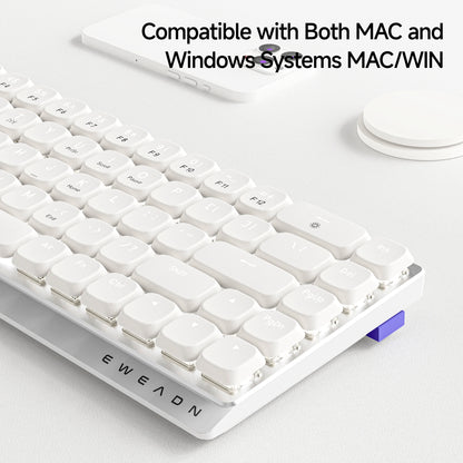 EWEADN Tri-Mode Ergonomic Wireless Gaming Keyboard