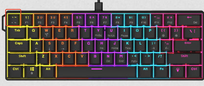 NACODEX NK61 Mechanical Wired Gaming Keyboard RGB
