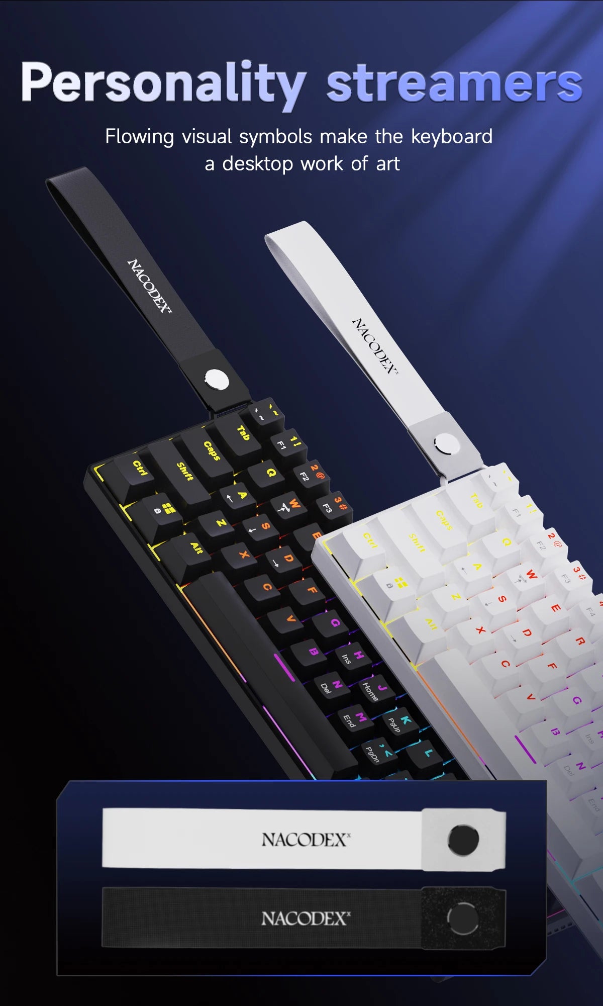 NACODEX NK61 Mechanical Wired Gaming Keyboard RGB