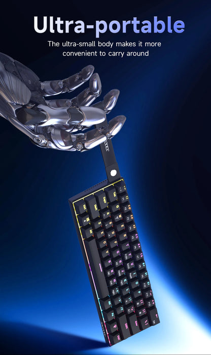 NACODEX NK61 Mechanical Wired Gaming Keyboard RGB