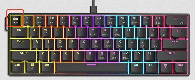 NACODEX NK61 Mechanical Wired Gaming Keyboard RGB