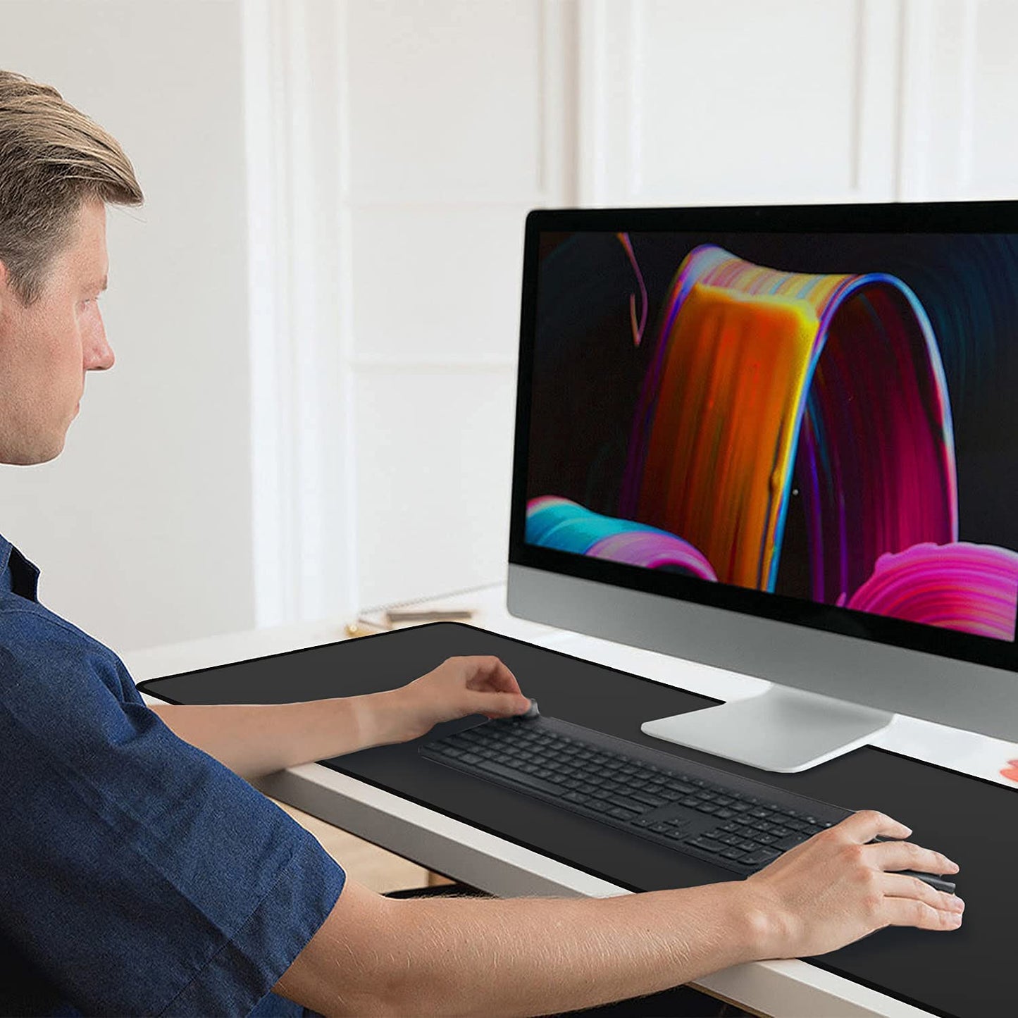 Black Mouse Pad Gaming