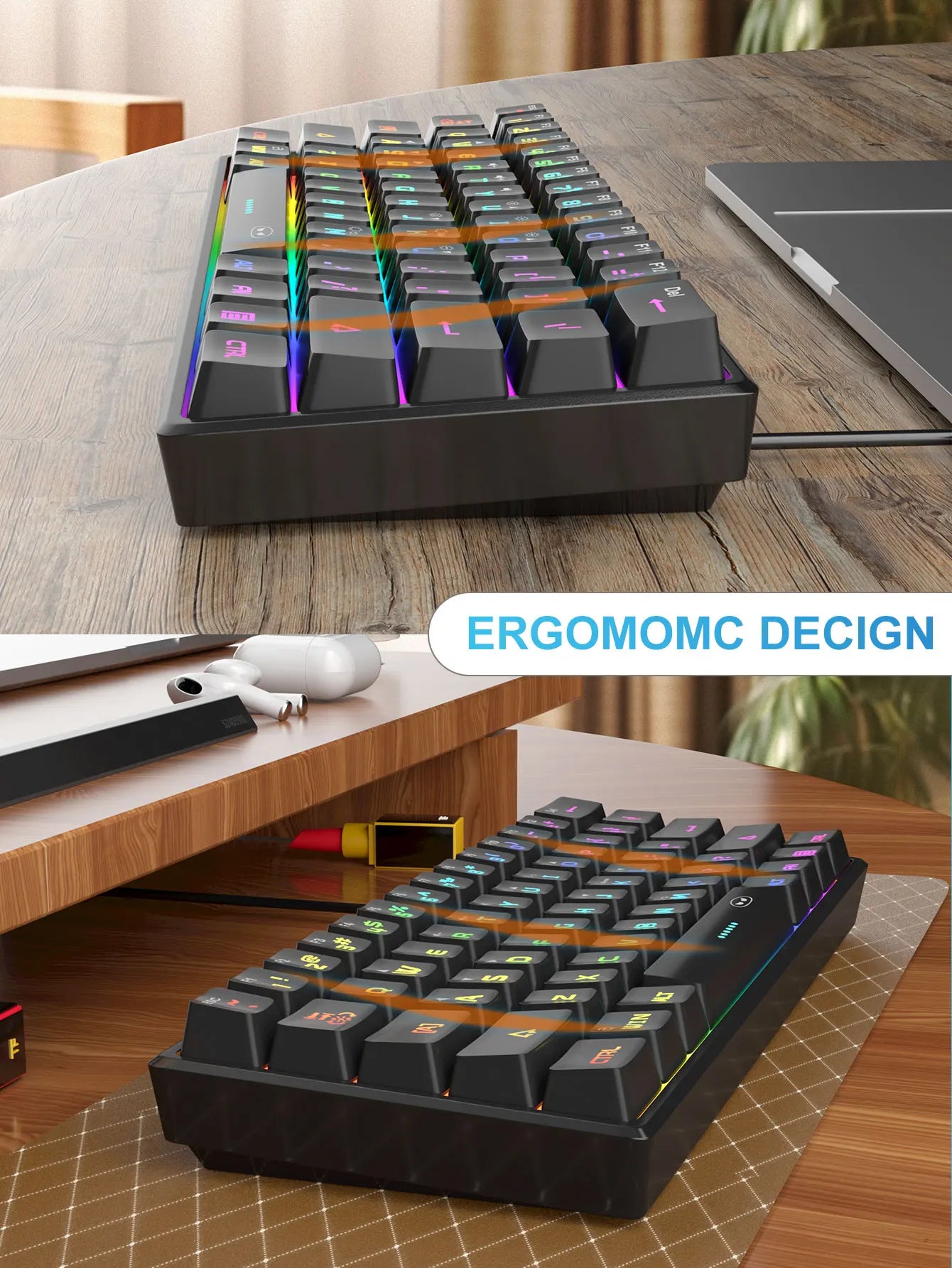 MageGee Mini 60% Gaming Keyboard